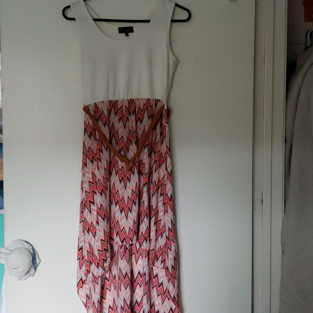 Chevron pattern dress